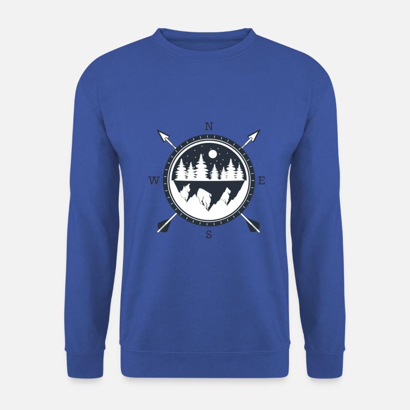 Kompass - Unisex Pullover - Royalblau
