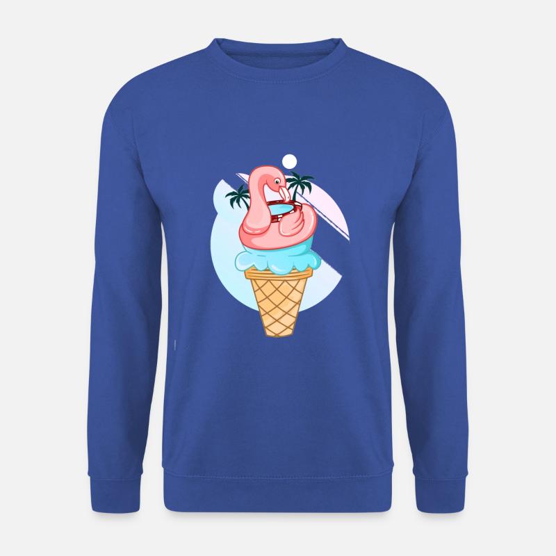 Flamingo Eis - Unisex Pullover - Royalblau