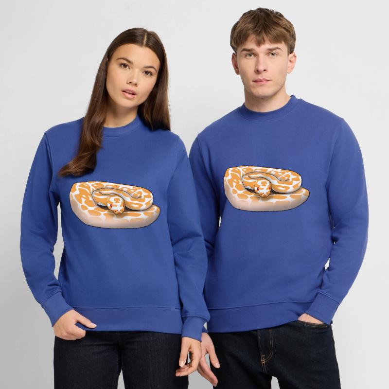 Lavender Albino Ball Python (Python regius) Schla Sweat-shirt Unisexe
