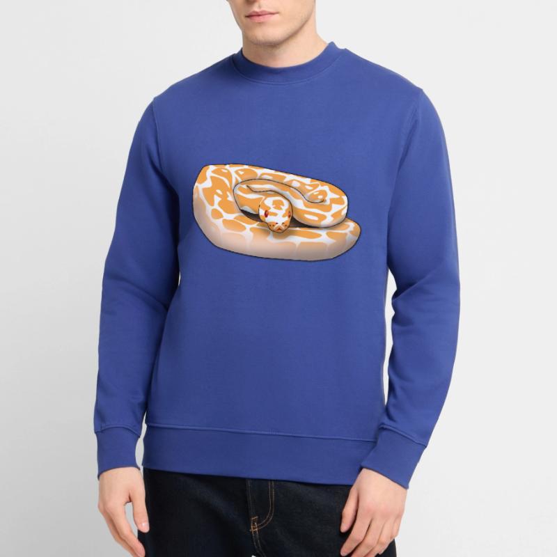Lavender Albino Ball Python (Python regius) Schla Sweat-shirt Unisexe