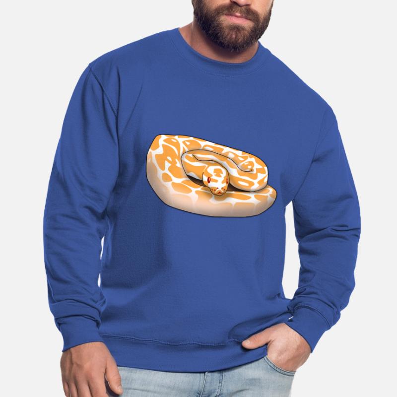 Lavender Albino Ball Python (Python regius) Schla Sweat-shirt Unisexe