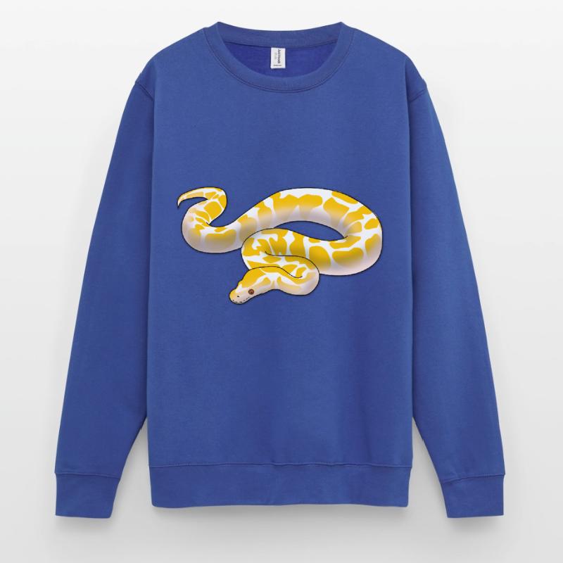 Albino ball python Python regius ballpython motif Sweat-shirt Unisexe