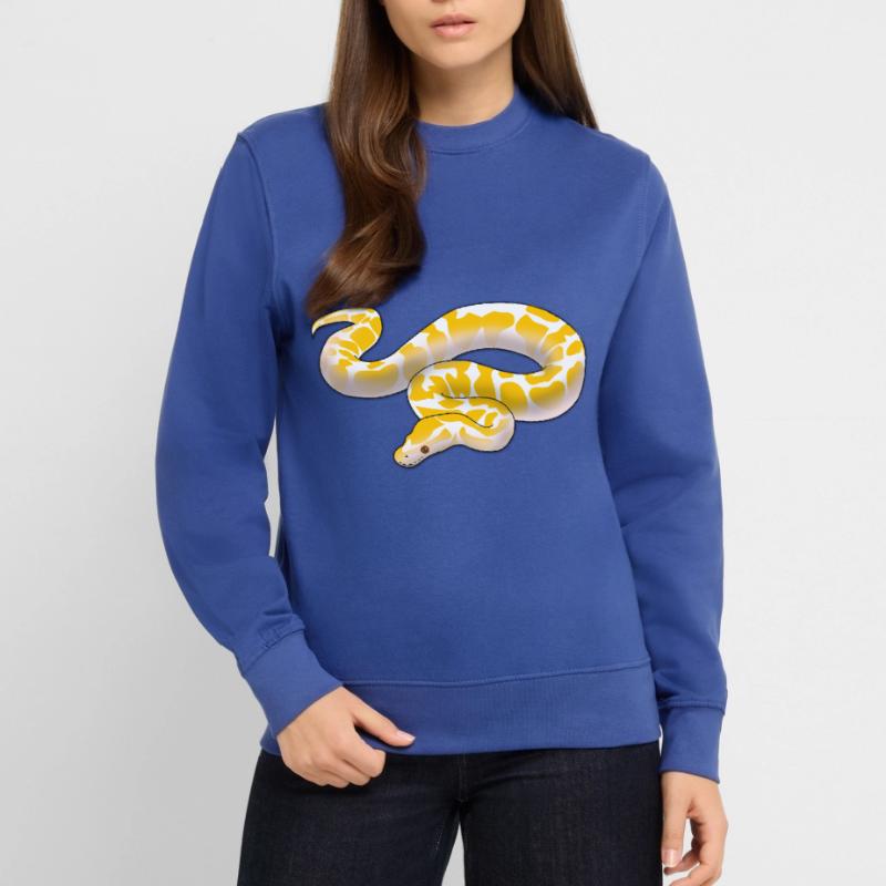 Albino ball python Python regius ballpython motif Sweat-shirt Unisexe