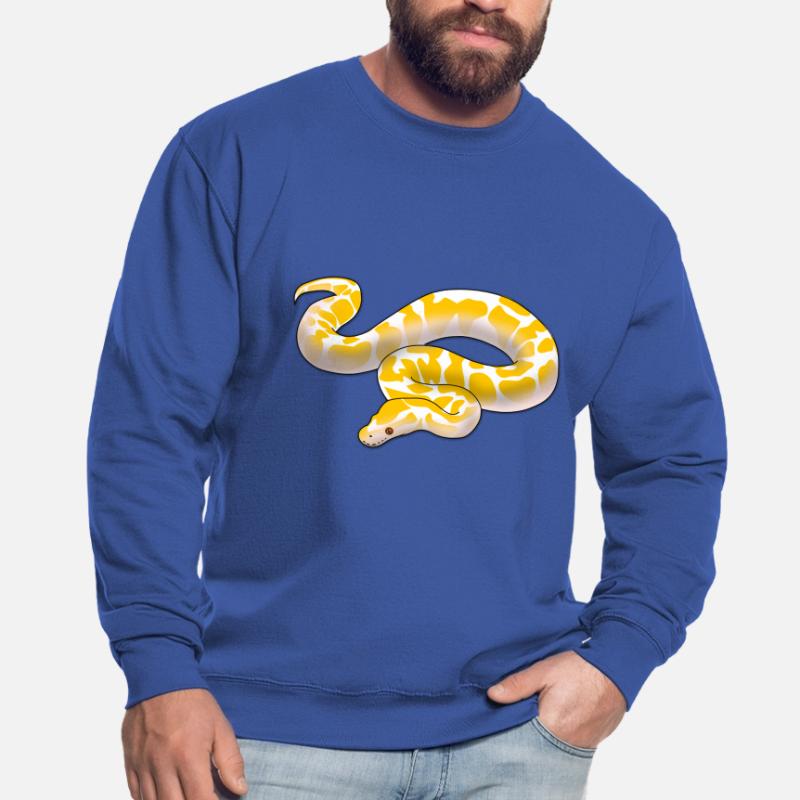 Albino ball python Python regius ballpython motif Sweat-shirt Unisexe