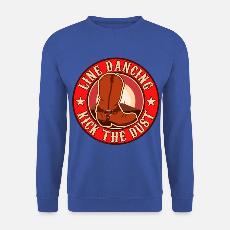 Line Dancing Kick The Dust Square Dance Western - Unisex Pullover - Royalblau