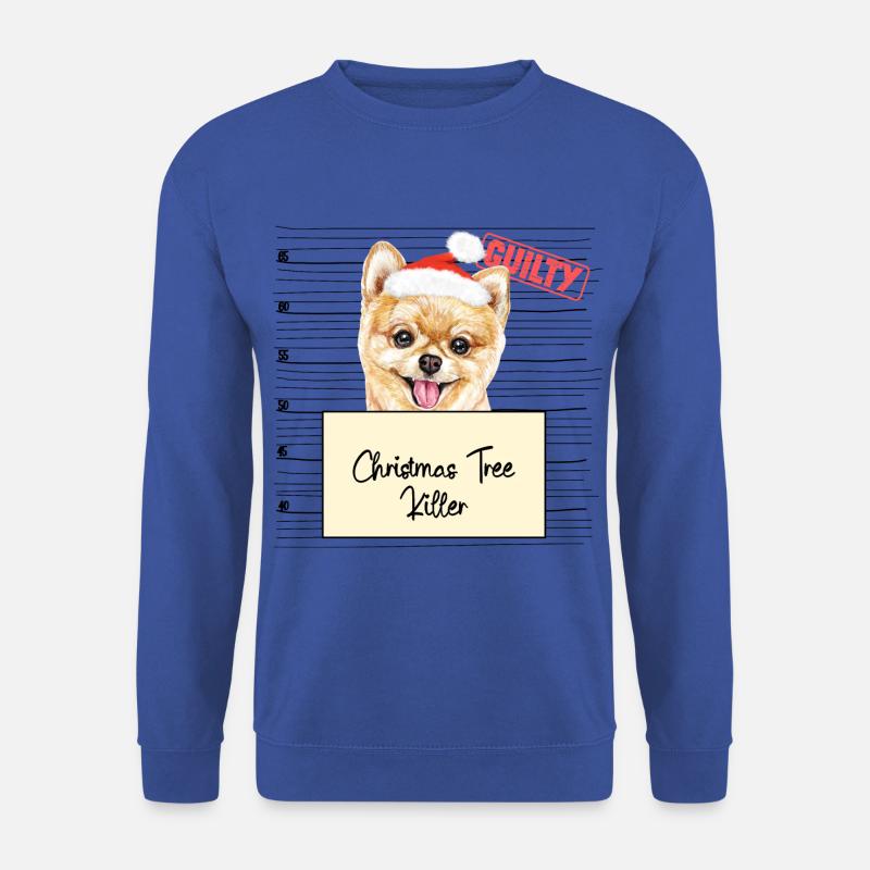 Weihnachtsbaum Umschubser Pommerscher - Unisex Pullover - Royalblau