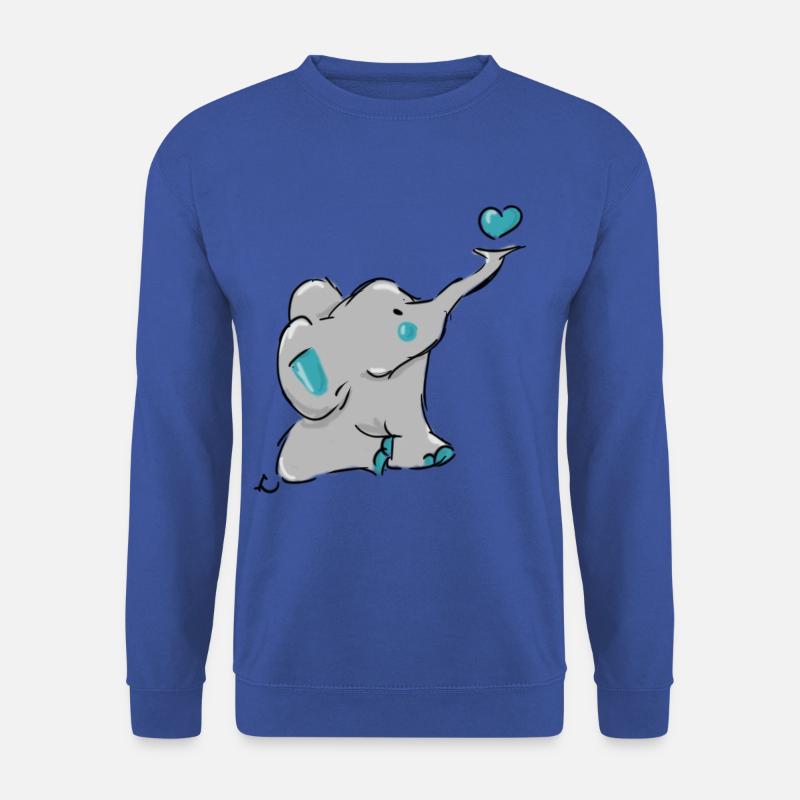 Süßer Elefant - Unisex Pullover - Royalblau