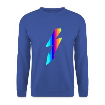 Flash of rainbow colors - Unisex Sweatshirt - royal blue - Front - Alina (178cm) & Michal (187cm)