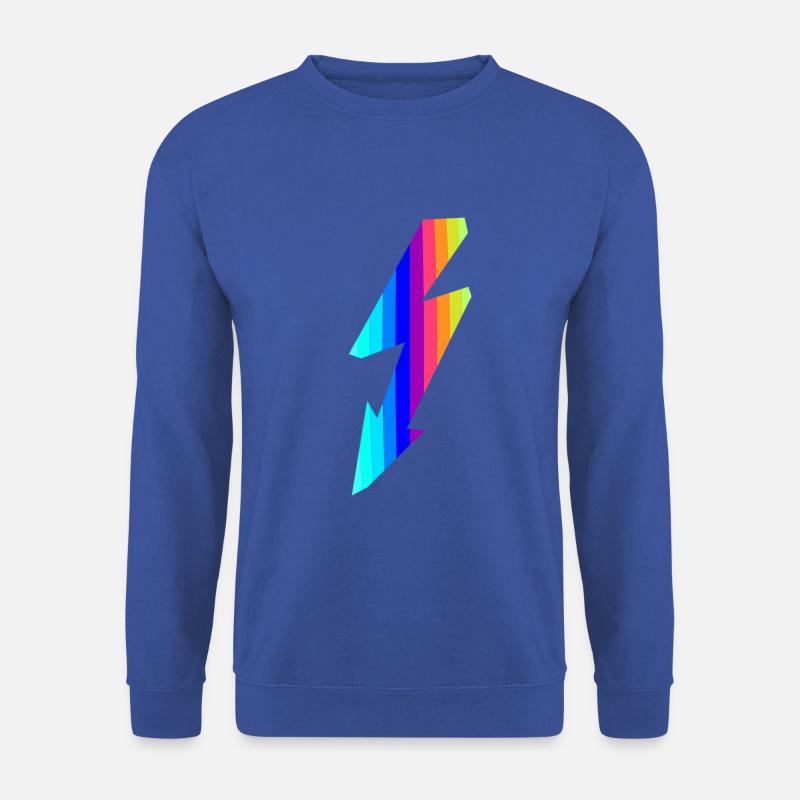 Flash of rainbow colors, Blitz aus Regenbogenfarbe - Unisex Pullover - Royalblau