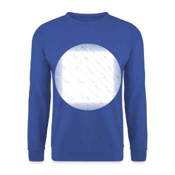 White round, white round. - Unisex Sweatshirt - royal blue - Front - Alina (178cm) & Michal (187cm)