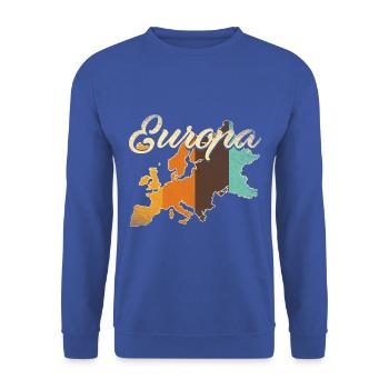 Europe - Sweat-shirt Unisexe - bleu royal - Devant - Alina (178cm) & Michal (187cm)