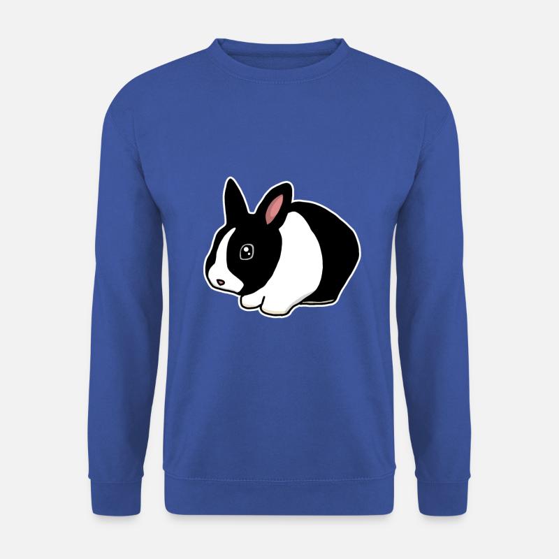 Zwergkaninchen, Hase, süß, Comic - Unisex Pullover - Royalblau
