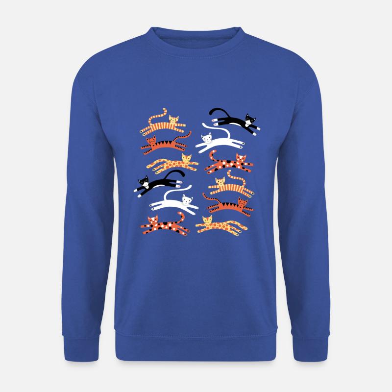 Katzen springen - Unisex Pullover - Royalblau