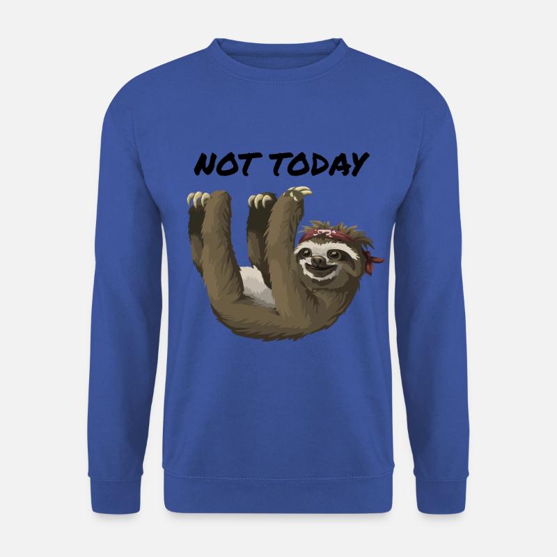 Sloth Faultier Not Today - Unisex Pullover - Royalblau