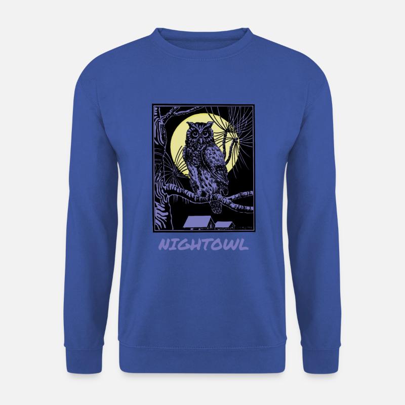 Nightowl Nachteule - Unisex Pullover - Royalblau
