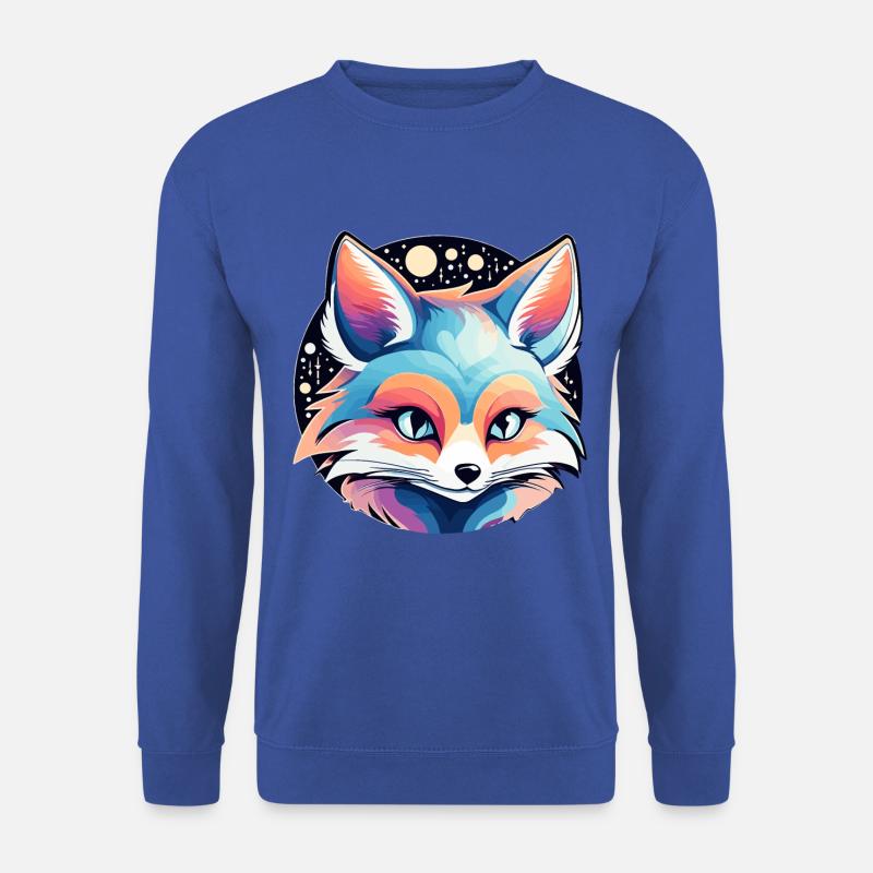 Fuchs Zeichnung - Unisex Pullover - Royalblau