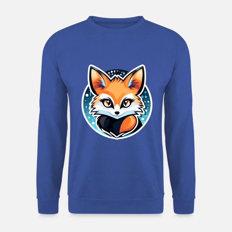 Fuchs Zeichnung - Unisex Pullover - Royalblau