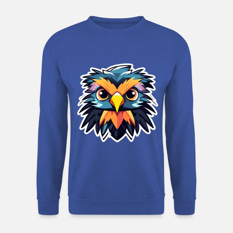 Eagle Bird Drawing - Unisex Sweatshirt - royal blue