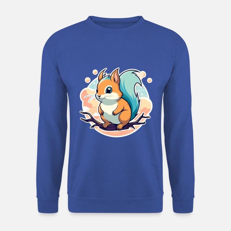 Eichhörnchen Illustration - Unisex Pullover - Royalblau