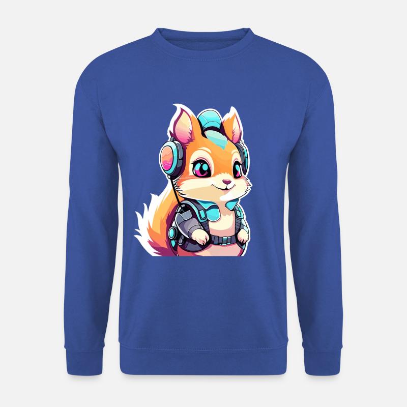 Eichhörnchen Illustration - Unisex Pullover - Royalblau