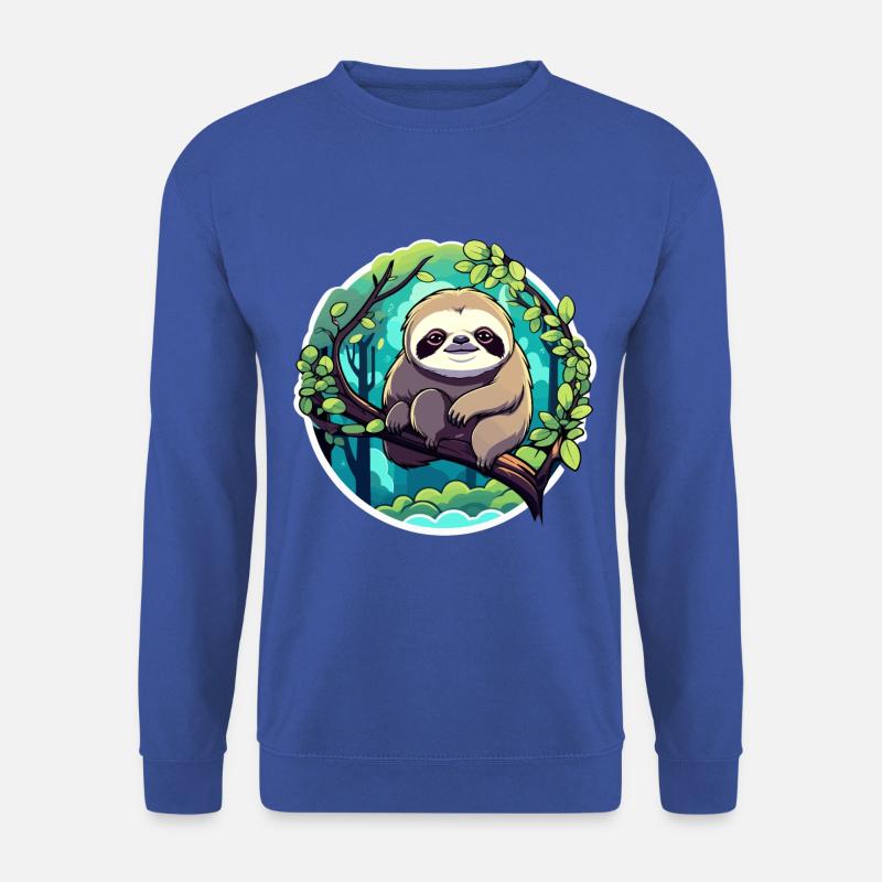 Faultier Zeichnung - Unisex Pullover - Royalblau