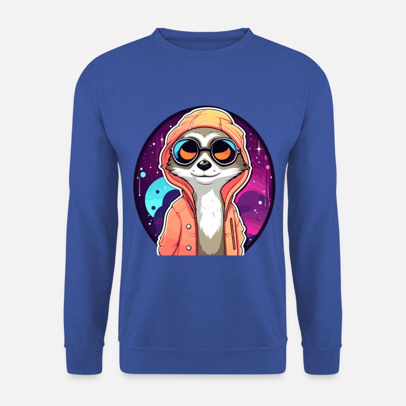 Erdmännchen Zeichnung - Unisex Pullover - Royalblau