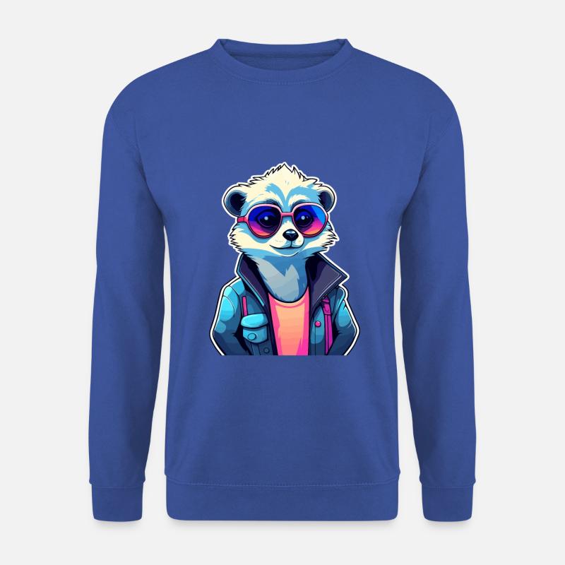 Erdmännchen Zeichnung - Unisex Pullover - Royalblau