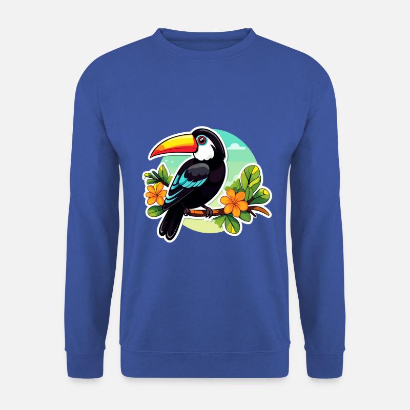 Tukan Vogel Illustration - Unisex Pullover - Royalblau