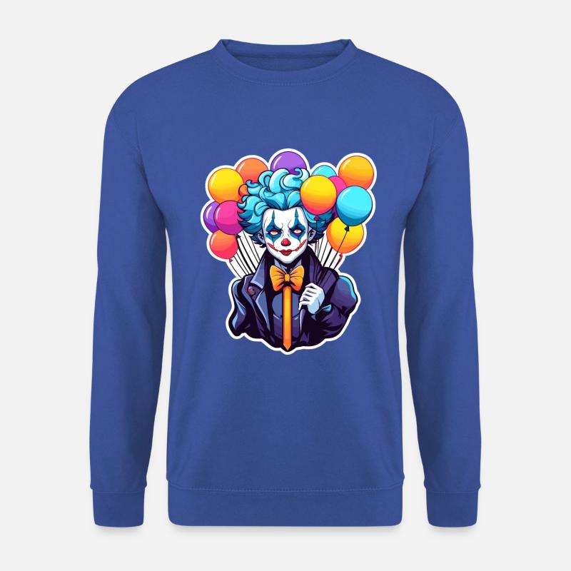 Clown Zeichnung - Unisex Pullover - Royalblau