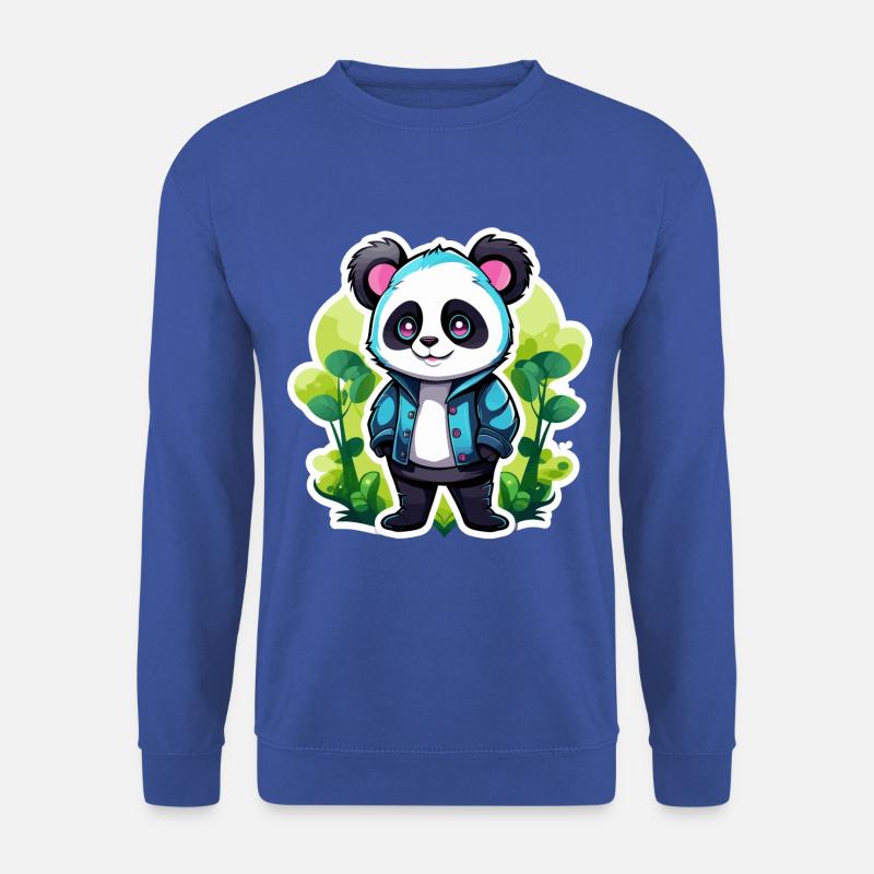 Panda Zeichnung - Unisex Pullover - Royalblau