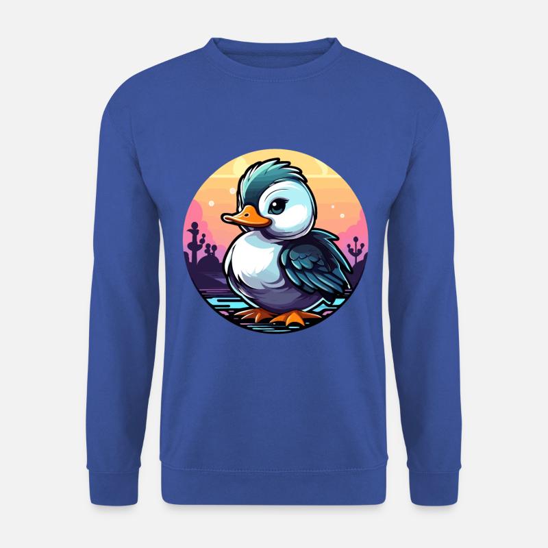 Ente Illustration - Unisex Pullover - Royalblau