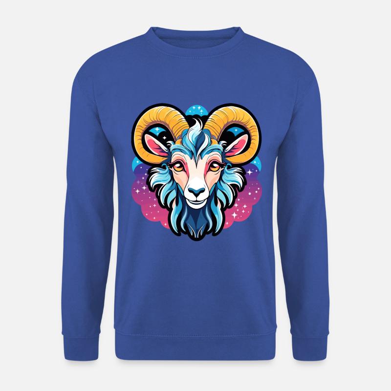 Ziege Illustration - Unisex Pullover - Royalblau