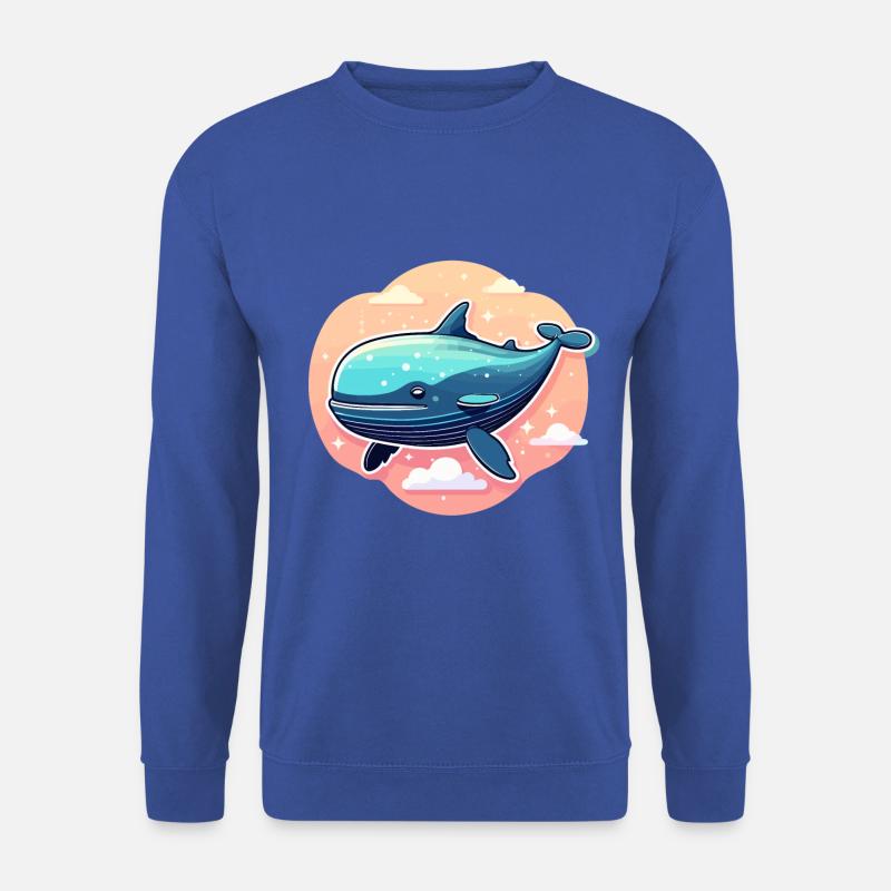 Wal Illustration - Unisex Pullover - Royalblau