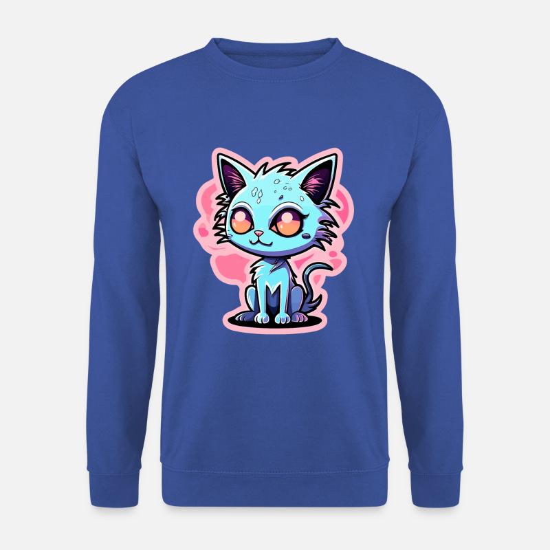 Illustration de chat mignon - Sweat-shirt Unisexe - bleu royal