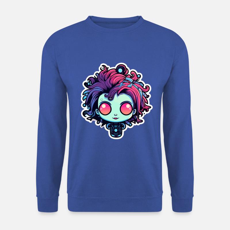 Cute zombie illustration - Unisex Sweatshirt - royal blue