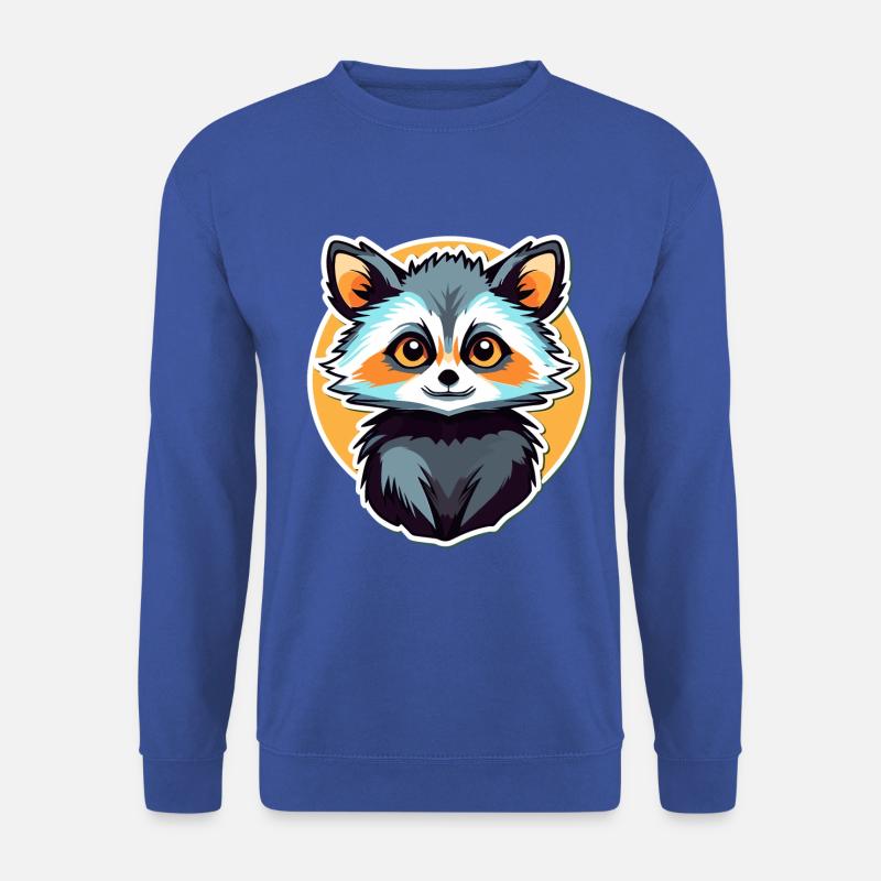 Waschbär Illustration - Unisex Pullover - Royalblau
