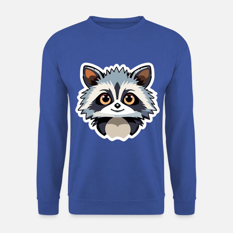 Waschbär Illustration - Unisex Pullover - Royalblau