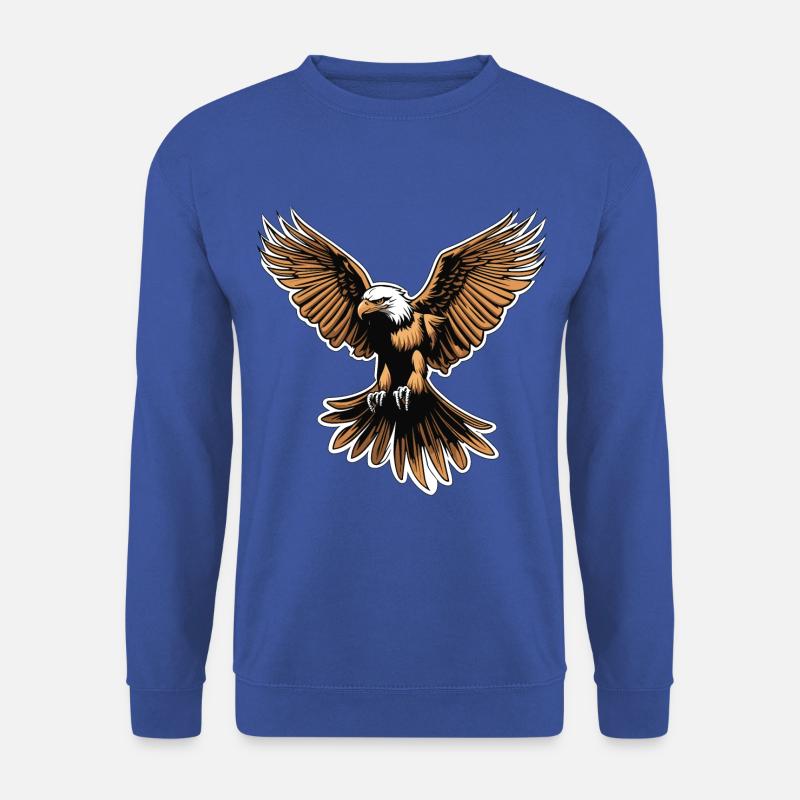 Adler Illustration - Unisex Pullover - Royalblau