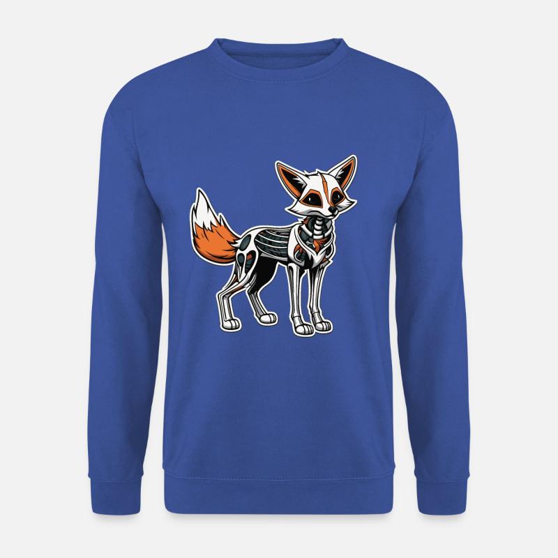 Fuchs Skelett Illustration - Unisex Pullover - Royalblau