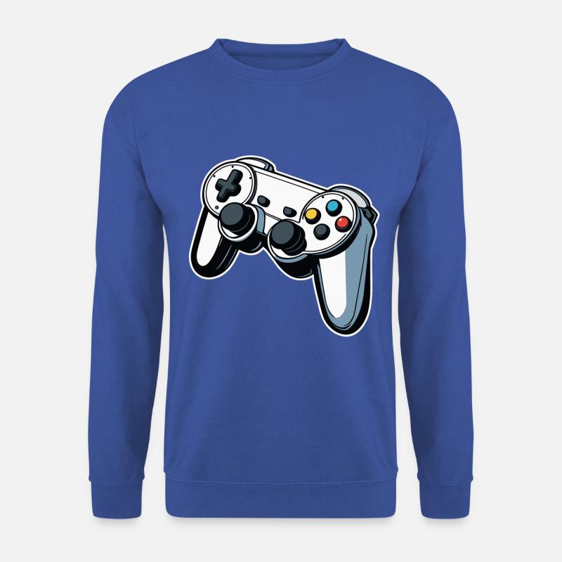 Controller Weiß Illustration - Unisex Pullover - Royalblau