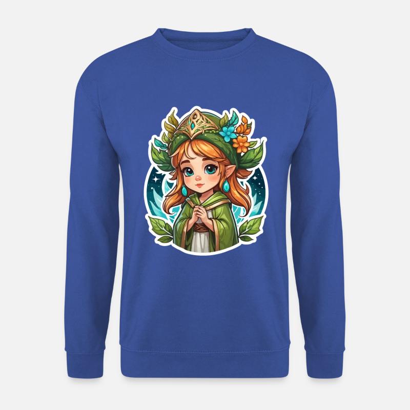 Druide Niedlich Illustration - Unisex Pullover - Royalblau