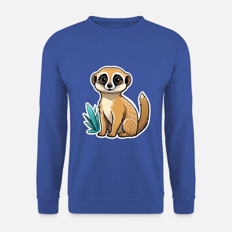 Erdmännchen Niedlich Illustration - Unisex Pullover - Royalblau