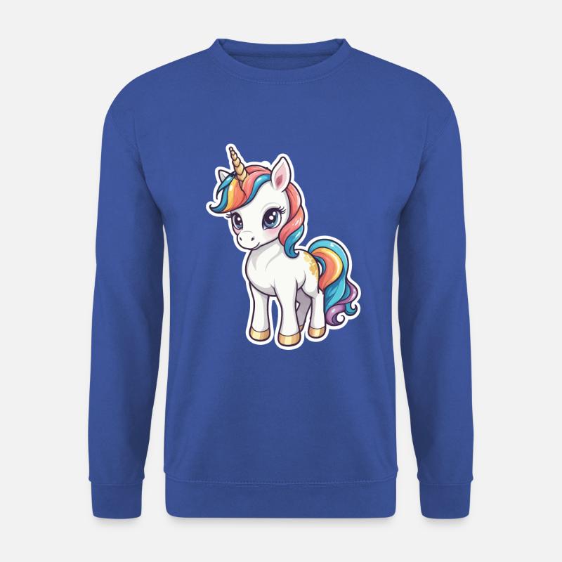 Einhorn Illustration - Unisex Pullover - Royalblau