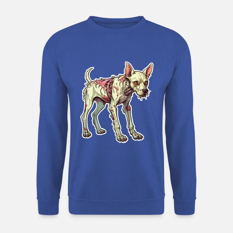Zombie Hund Illustration - Unisex Pullover - Royalblau