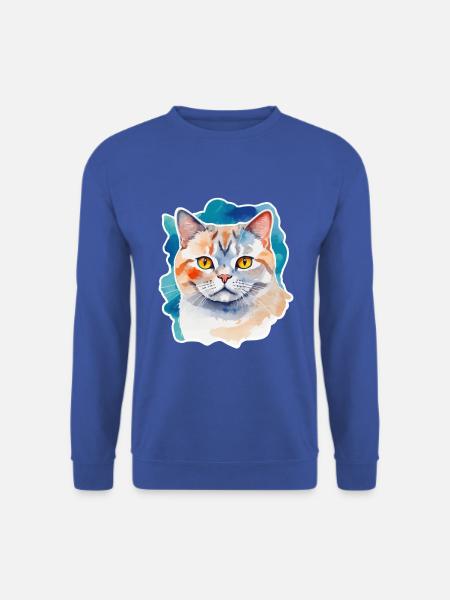 Britisch Kurzhaar Aquarell - Unisex Pullover - Royalblau