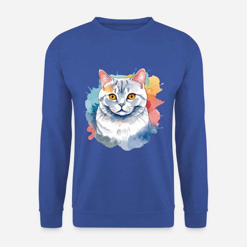 Britisch Kurzhaar Aquarell - Unisex Pullover - Royalblau