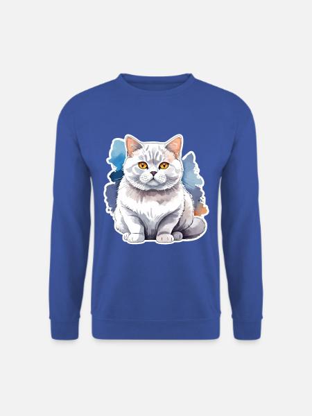 Britisch Kurzhaar Aquarell - Unisex Pullover - Royalblau