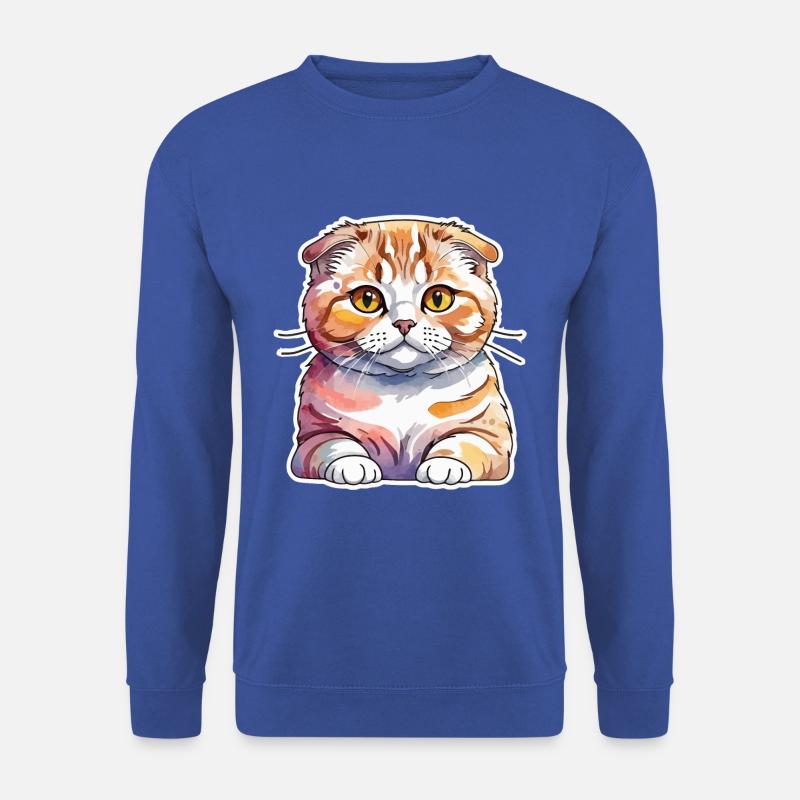 Scottish Fold Scottish Fold-Eared Cat - Unisex Sweatshirt - royal blue