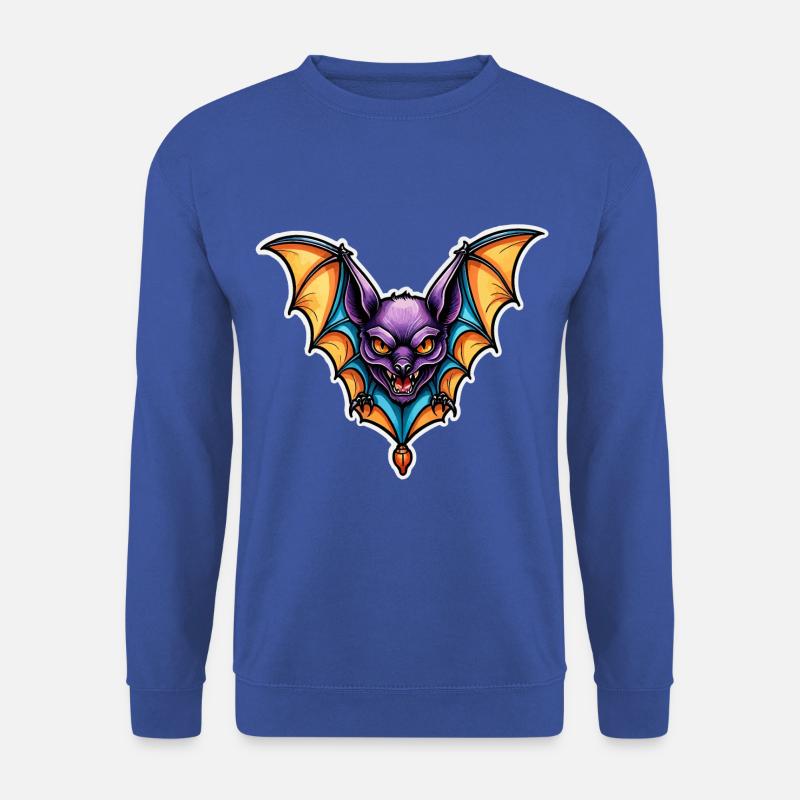 Fledermaus Neo Traditional - Unisex Pullover - Royalblau