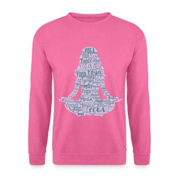 Lotus Yoga Yoga Yoga - Unisex Pullover - Pink - Vorne